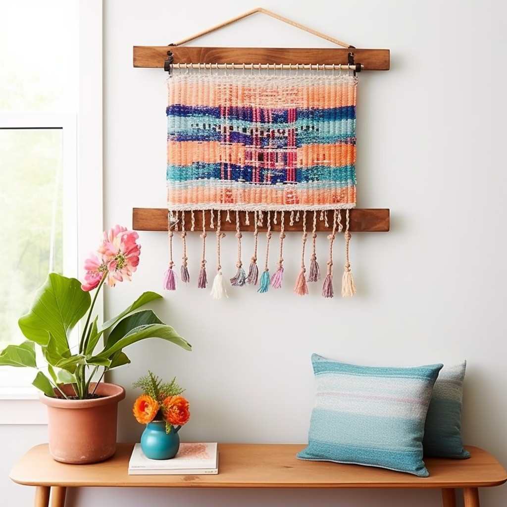 Fabric Wall Hanging - Homemade Wall Decoration Ideas