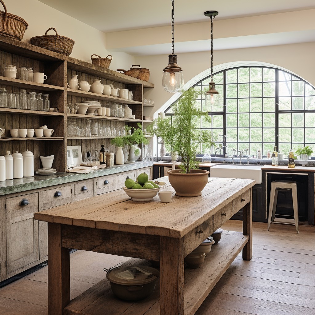 Farmhouse-Style Kitchen - Rustic Colour Design