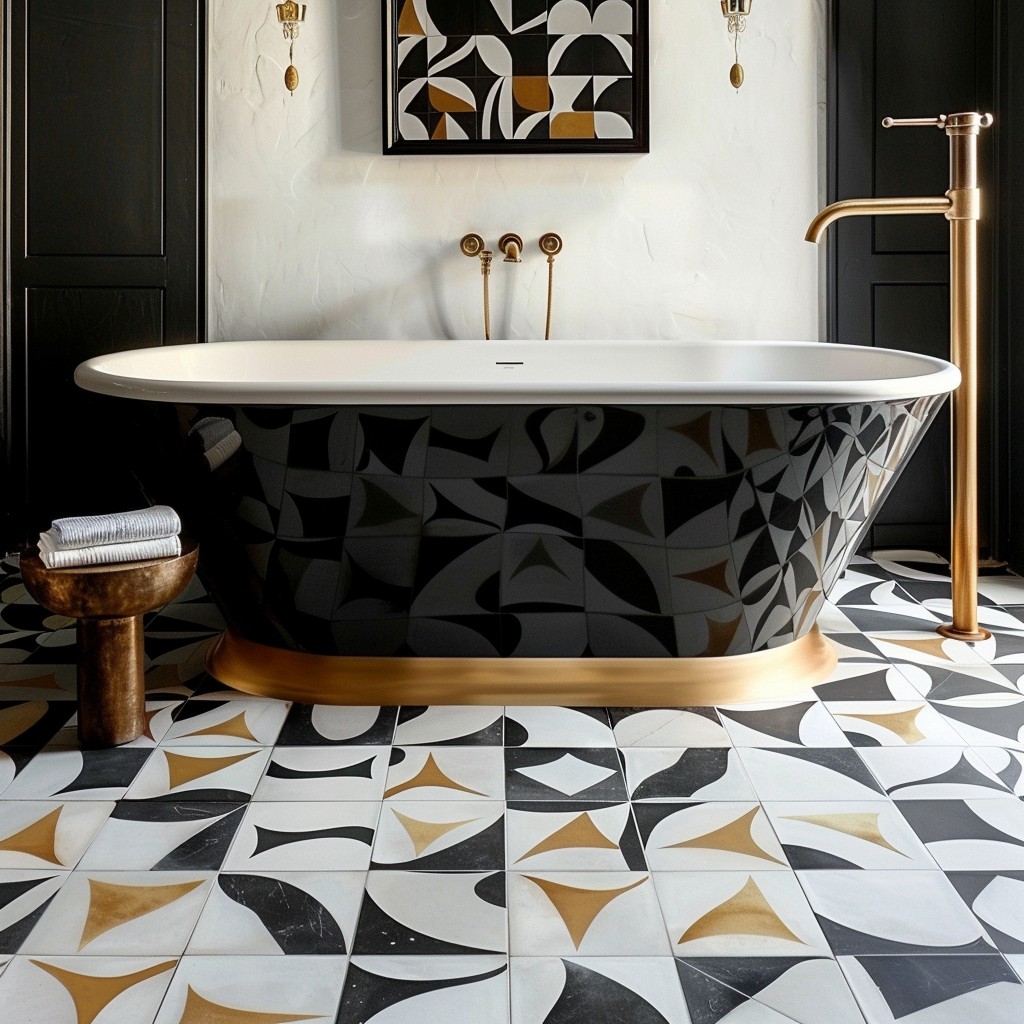 Geometric Genius - Recommended Flooring For Bathrooms