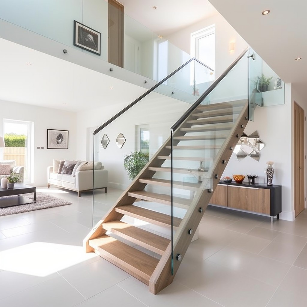Glass Balustrade For Homes - Banister Rails For Stairs