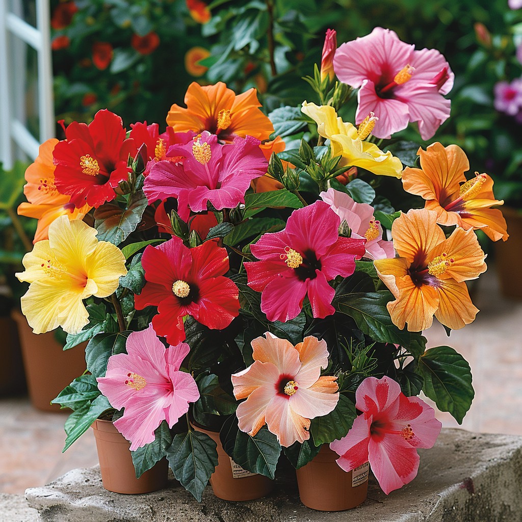 Hibiscus - Tropical Flowering Plants