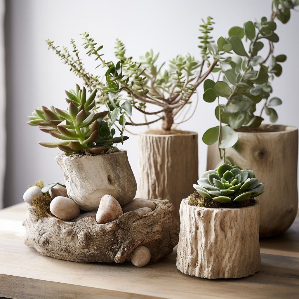 Indoor Plants and Greenery - Rustic Decor Wall Ideas