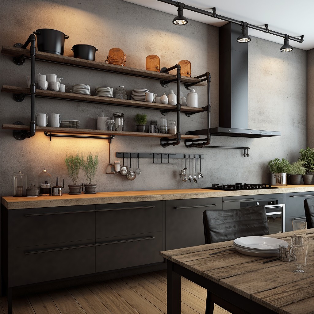 Industrial Elements for a Modern Edge - Kitchen Wall Painting Art