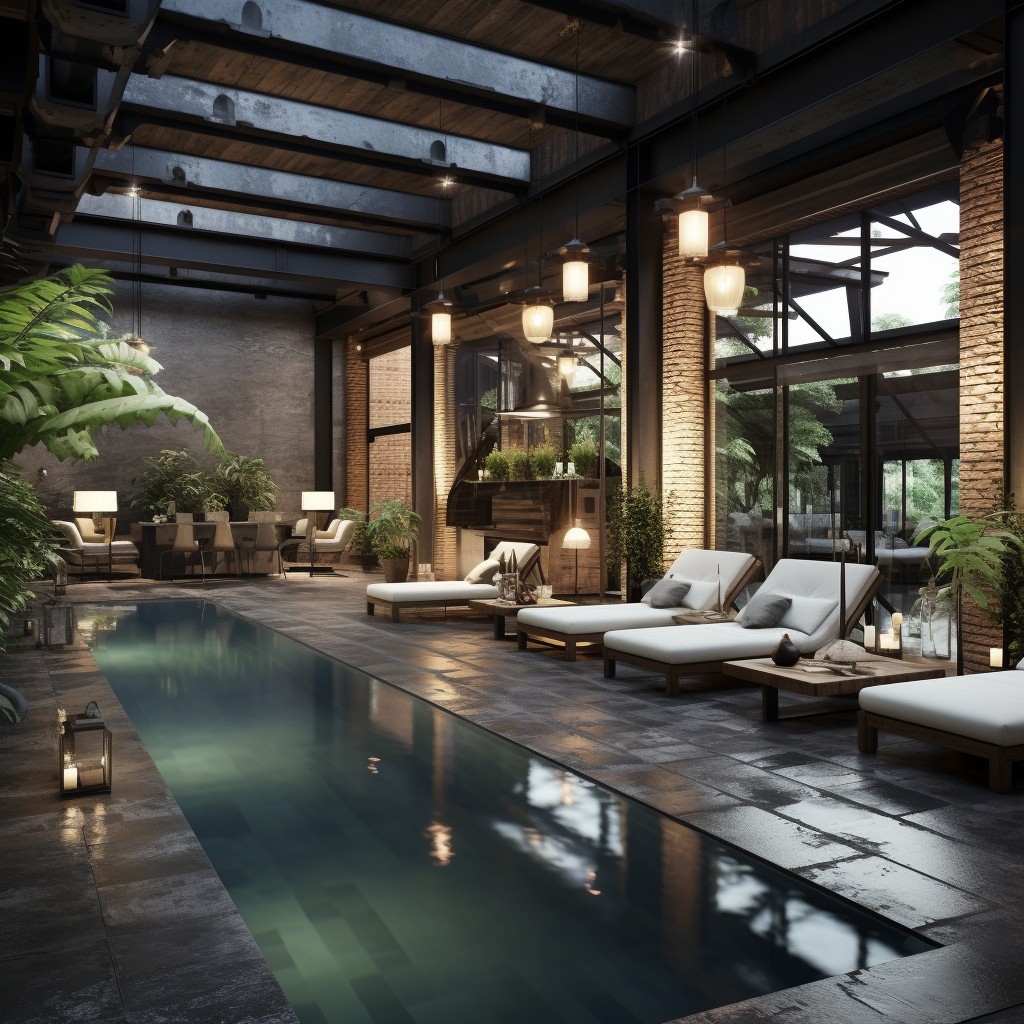Industrial Loft Swimming Pool Design - Pool In House