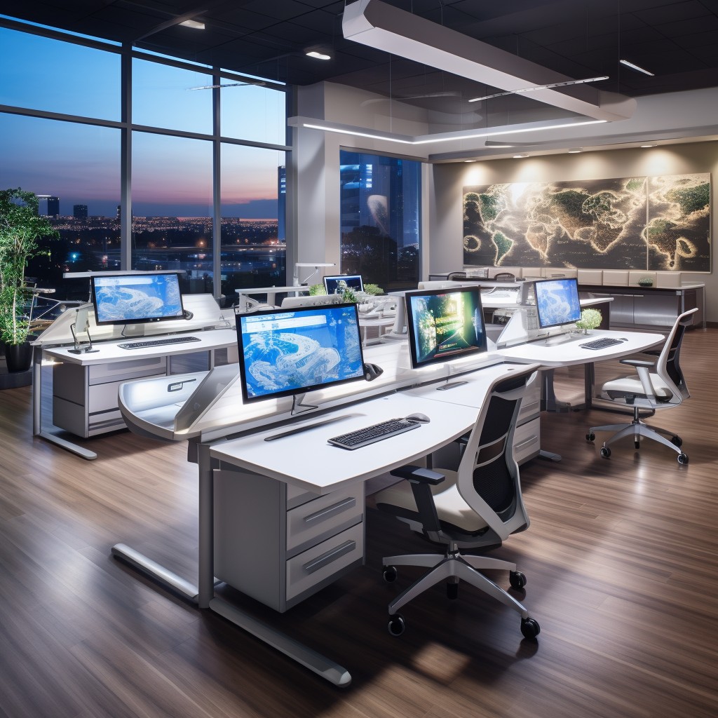 Integrate Smart Office Solutions with Tech-Enabled Spaces - Office Wall Decor Ideas