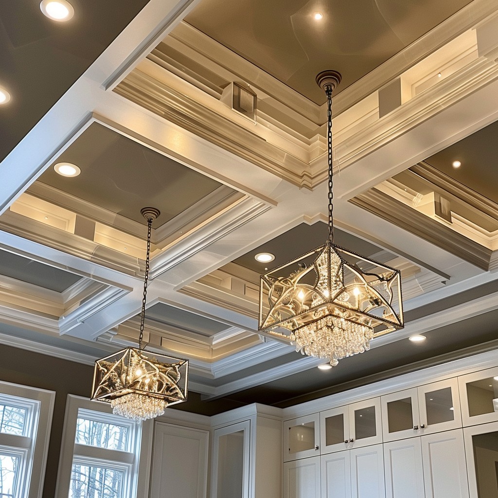 Integrating Lighting into Coffered Ceiling Ideas
