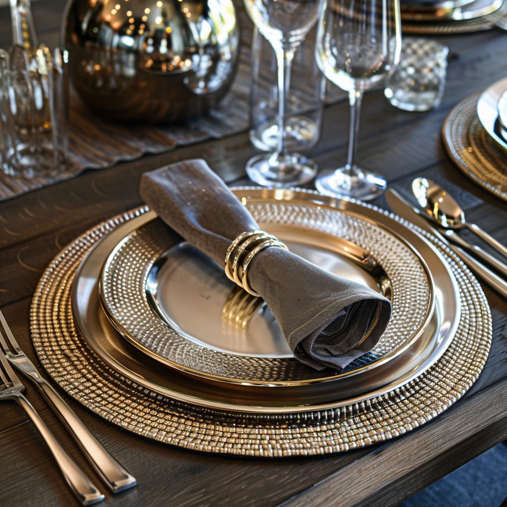 Layer Your Design With Chargers - How To Decorate A Dining Room Table