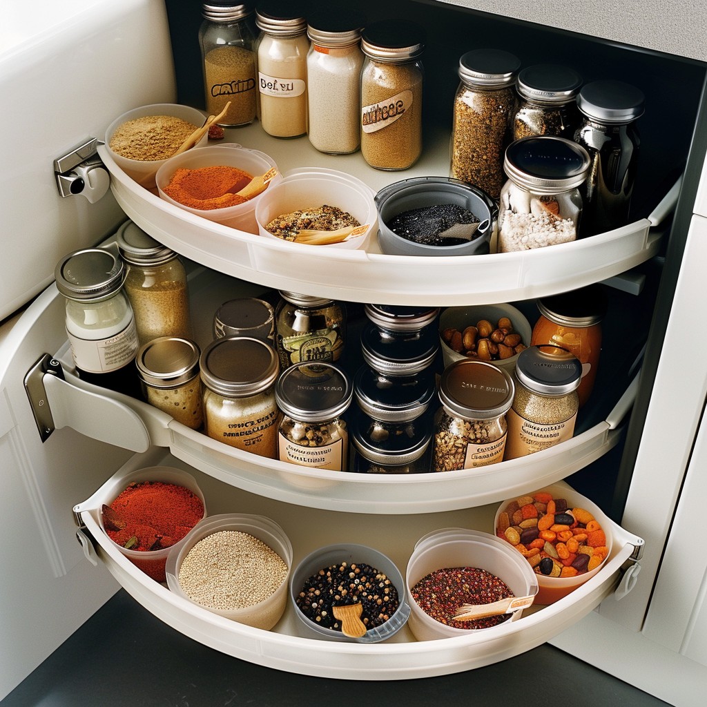 Lazy Susans - Small Kitchen Cupboard Storage Ideas