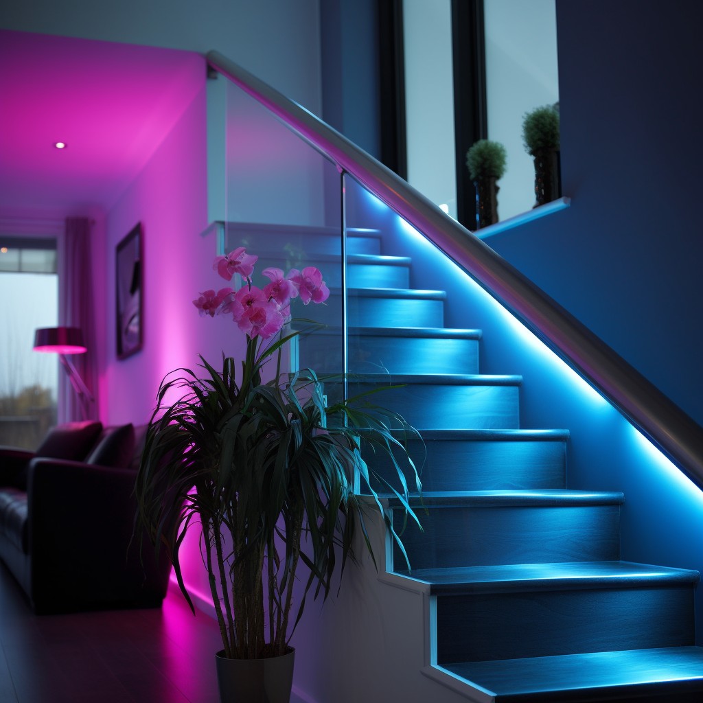 LED-Lit Handrail - Handrails For Staircases