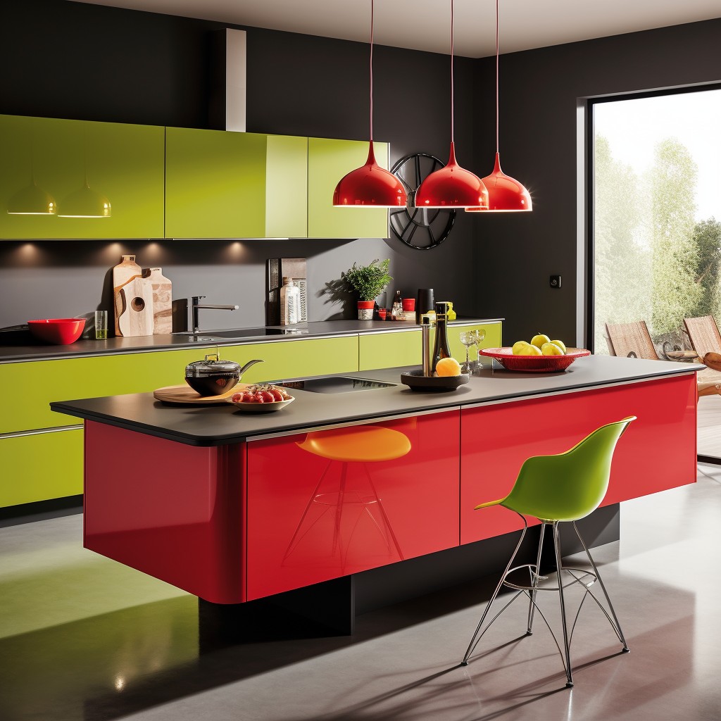 Lime Green - Red Contrast