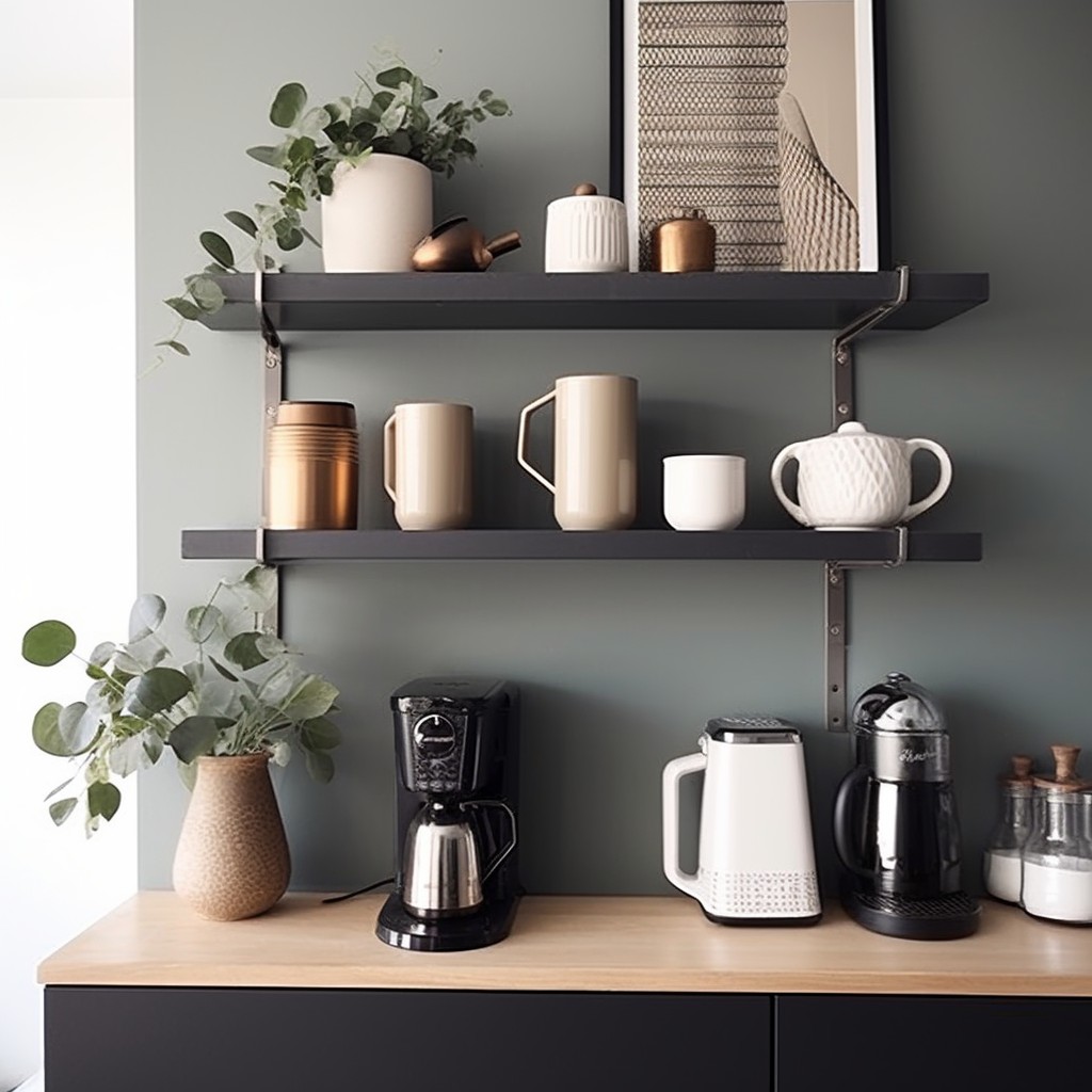 Maximise Vertical Space - Coffee Bar Ideas for Small Spaces
