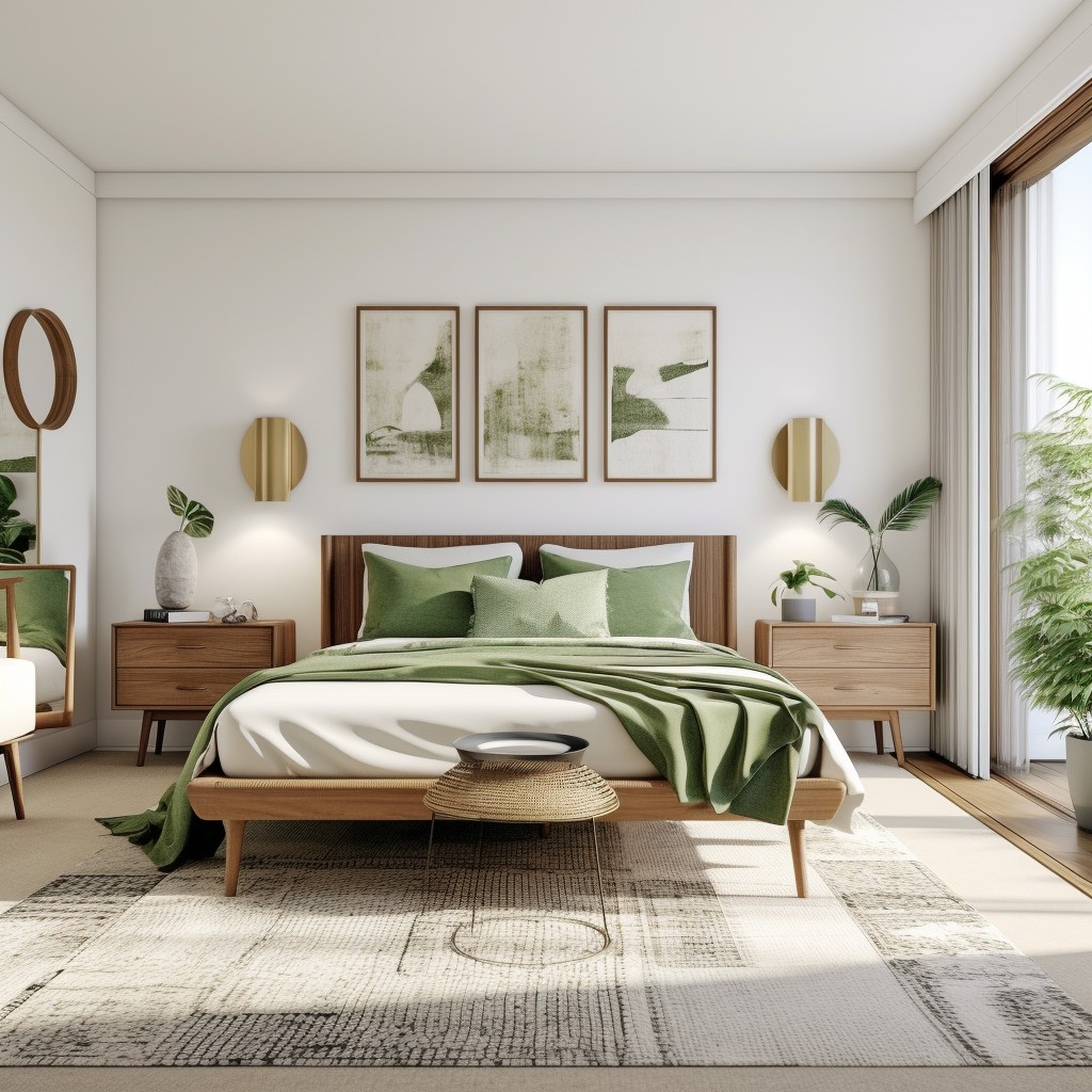 Midcentury Modern Touches - Cozy Romantic Bedroom Decor