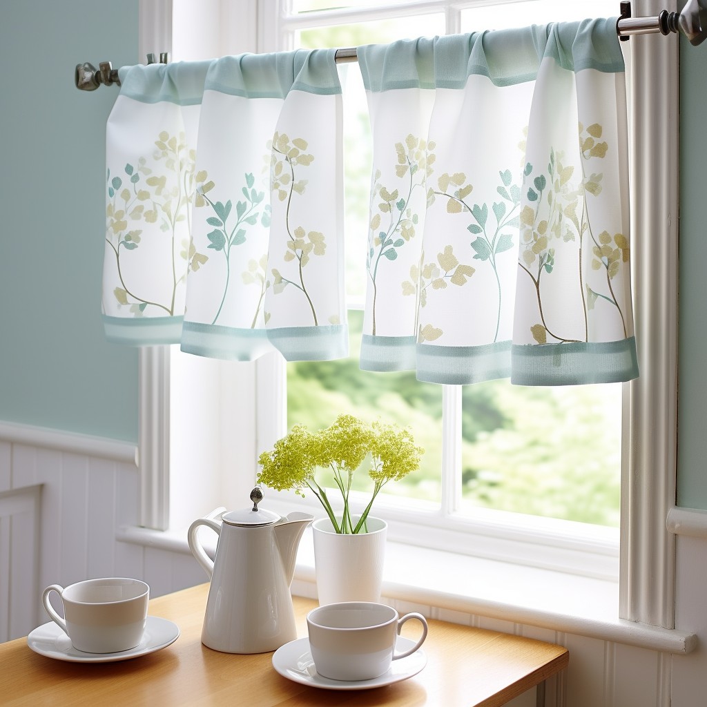 Mini Printed  Kitchen Door Curtain Ideas