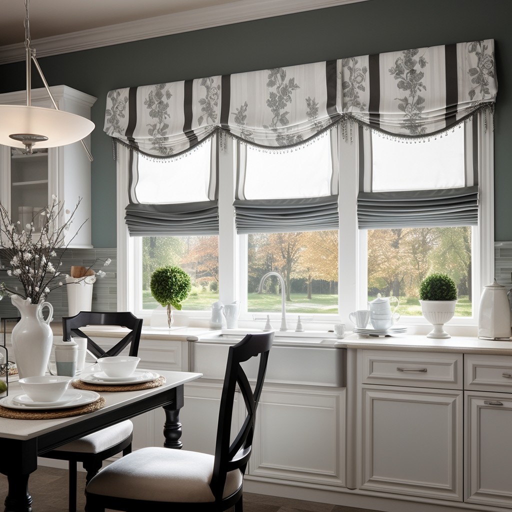 Mix Blinds  Open Kitchen Curtain Ideas