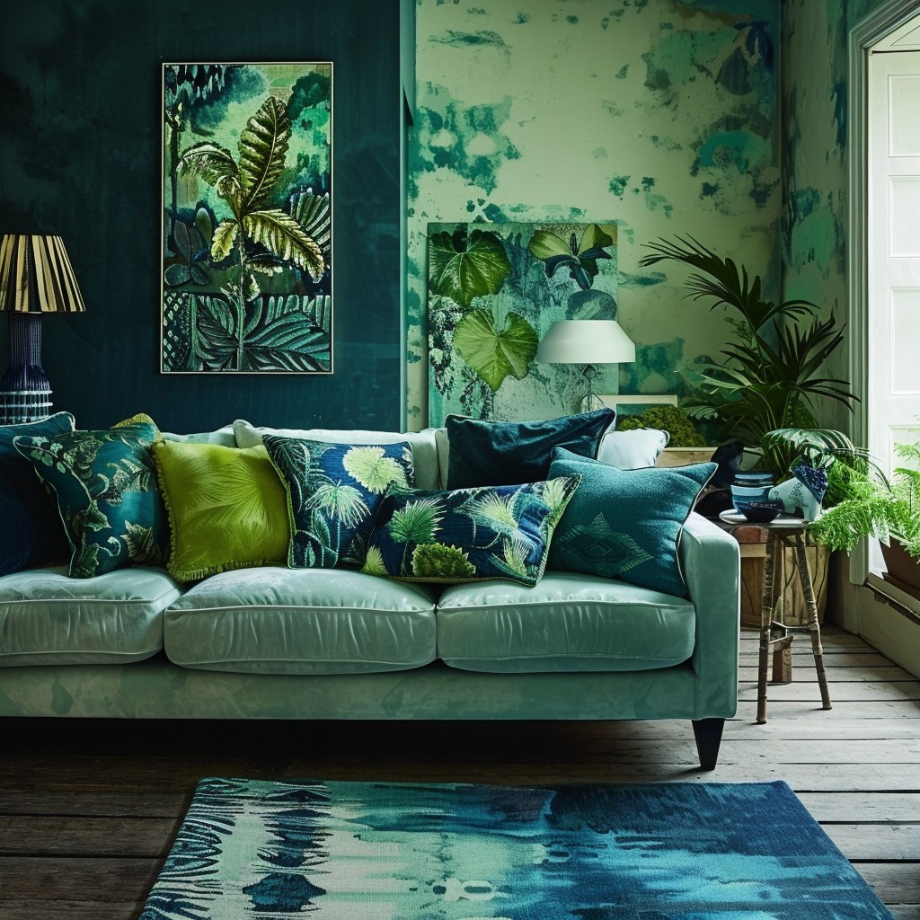 Mixing and Matching Tones - Blue And Green Color Palette