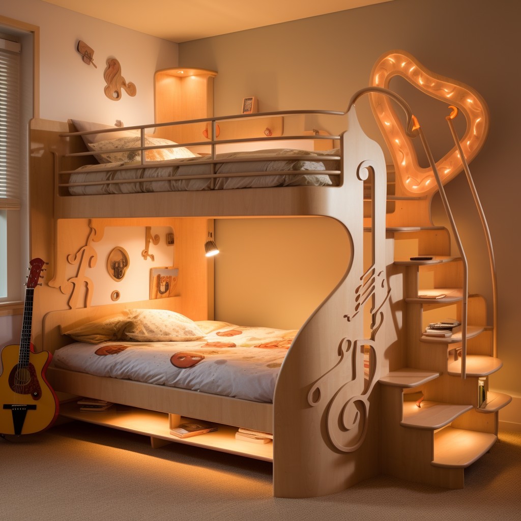 Musical Motif- Bunk Bed Decorating Ideas