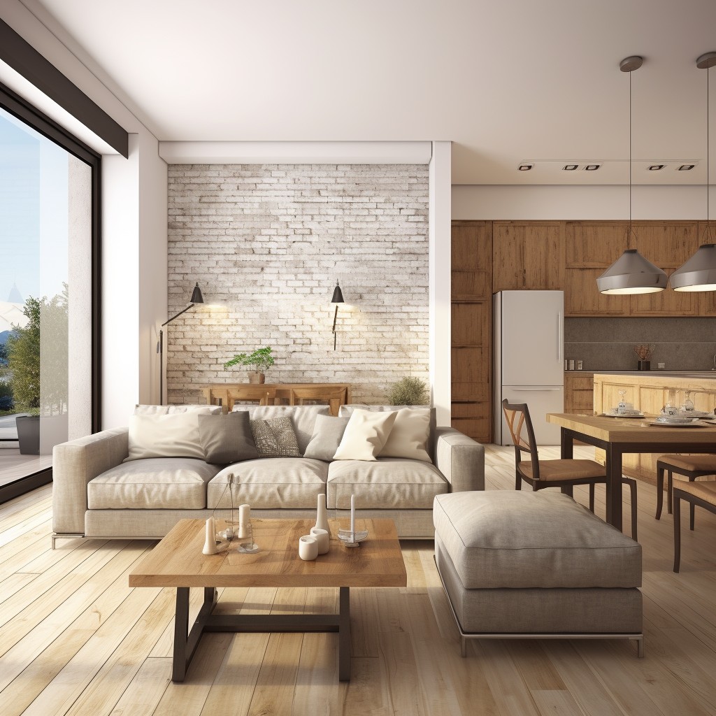 Open Concept Living - Small Apartment Interior Design