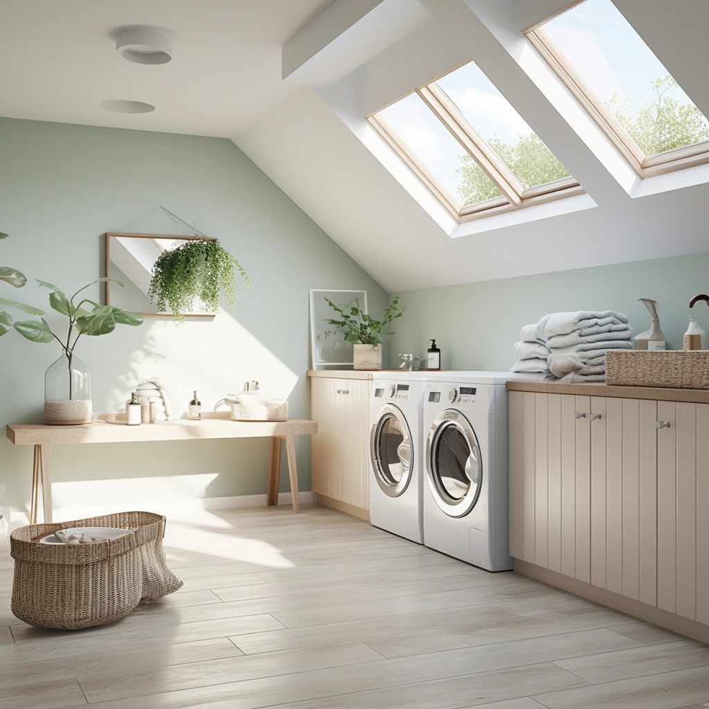 Optimise Natural Light With A Bright - Laundry Room Ideas