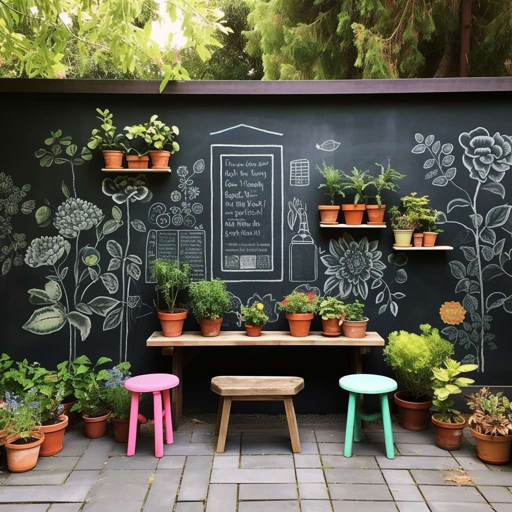 Outdoor Chalkboard Walls - How To Make A Chalkboard
