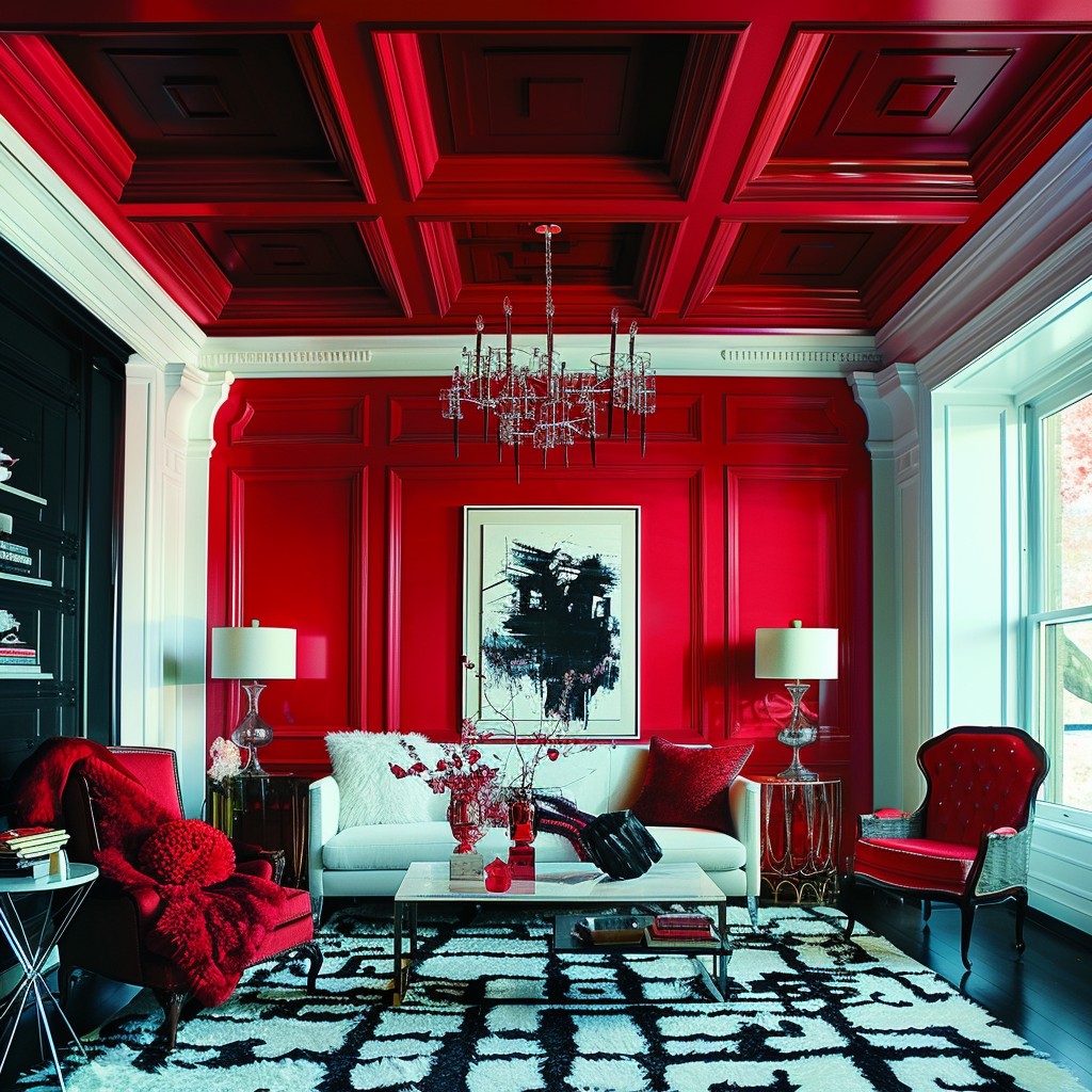Painting Your coffered ceiling