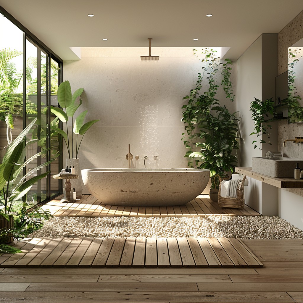 Peaceful Escape Setting - Modern Bathroom Decor Ideas
