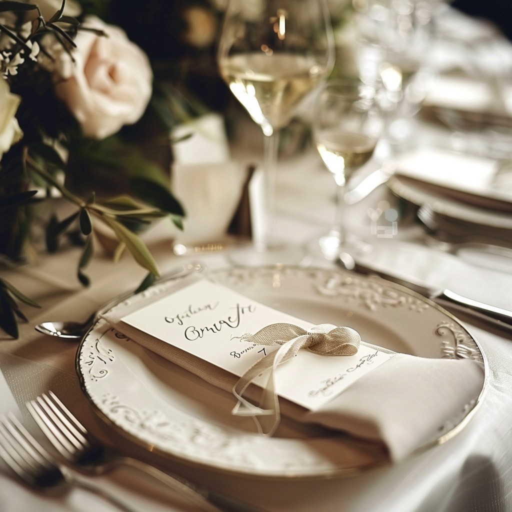 Personalised Place Settings - Dining Room Table Dressing Ideas