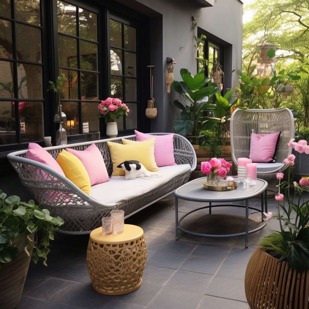 Pink Grey Colour Combination for Outdoors