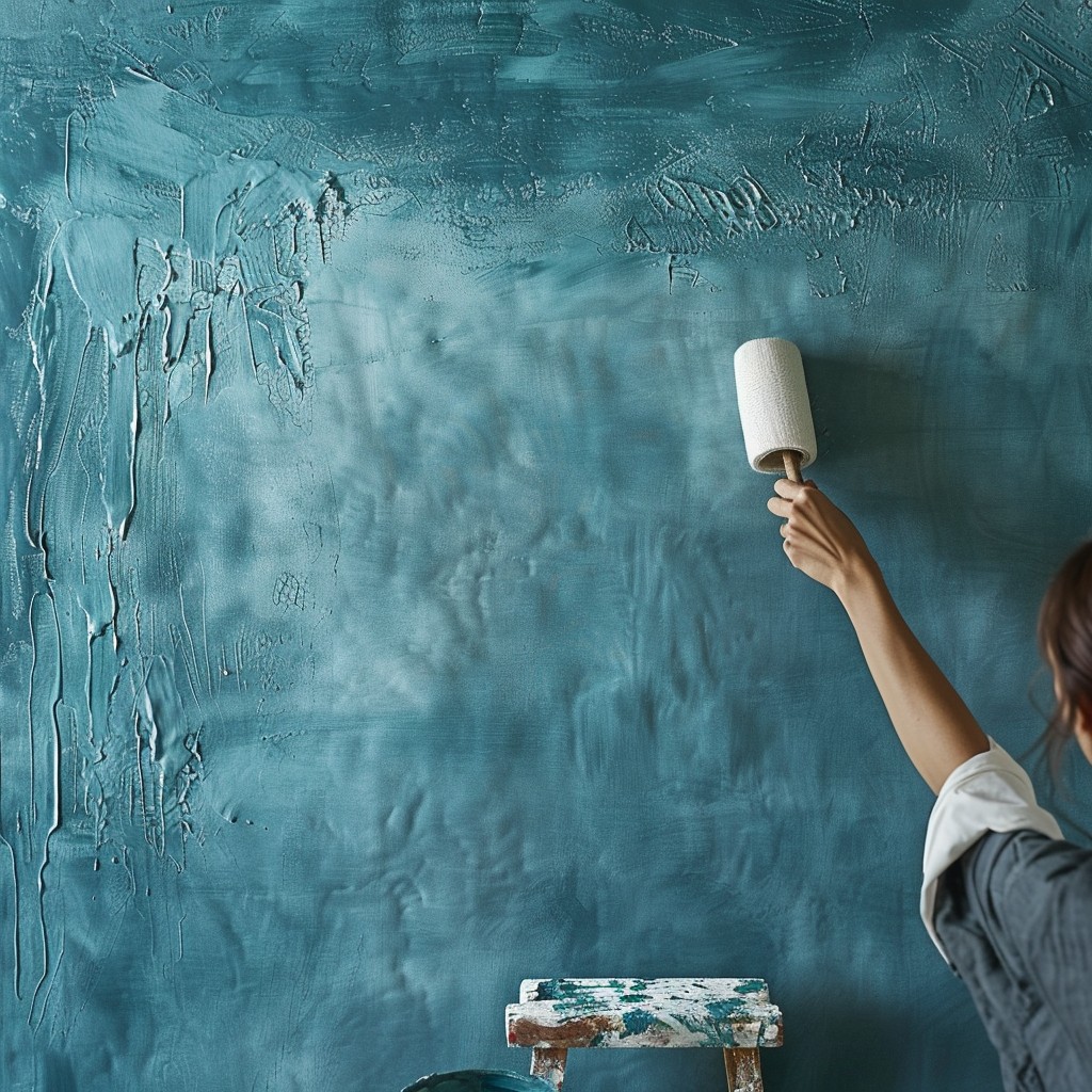 Rag Rolling for a Dynamic Texture - Different Types Of Wall Painting Designs