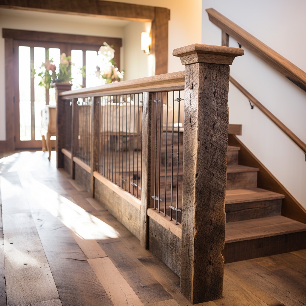Reclaimed Wood Beauty - Handle For Staircase
