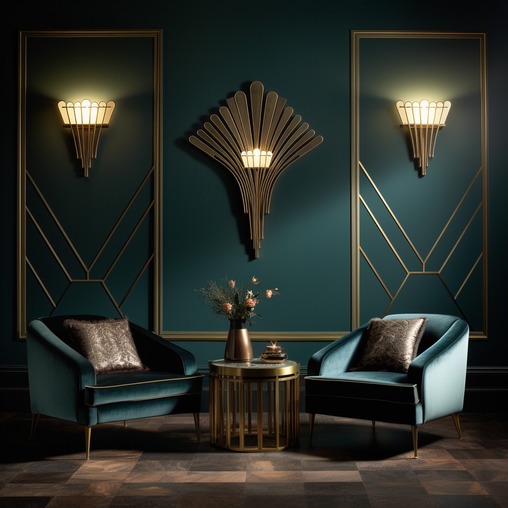 Reimagine Art Deco Opulence - Entrance Hall Stunning Hallway Wallpaper