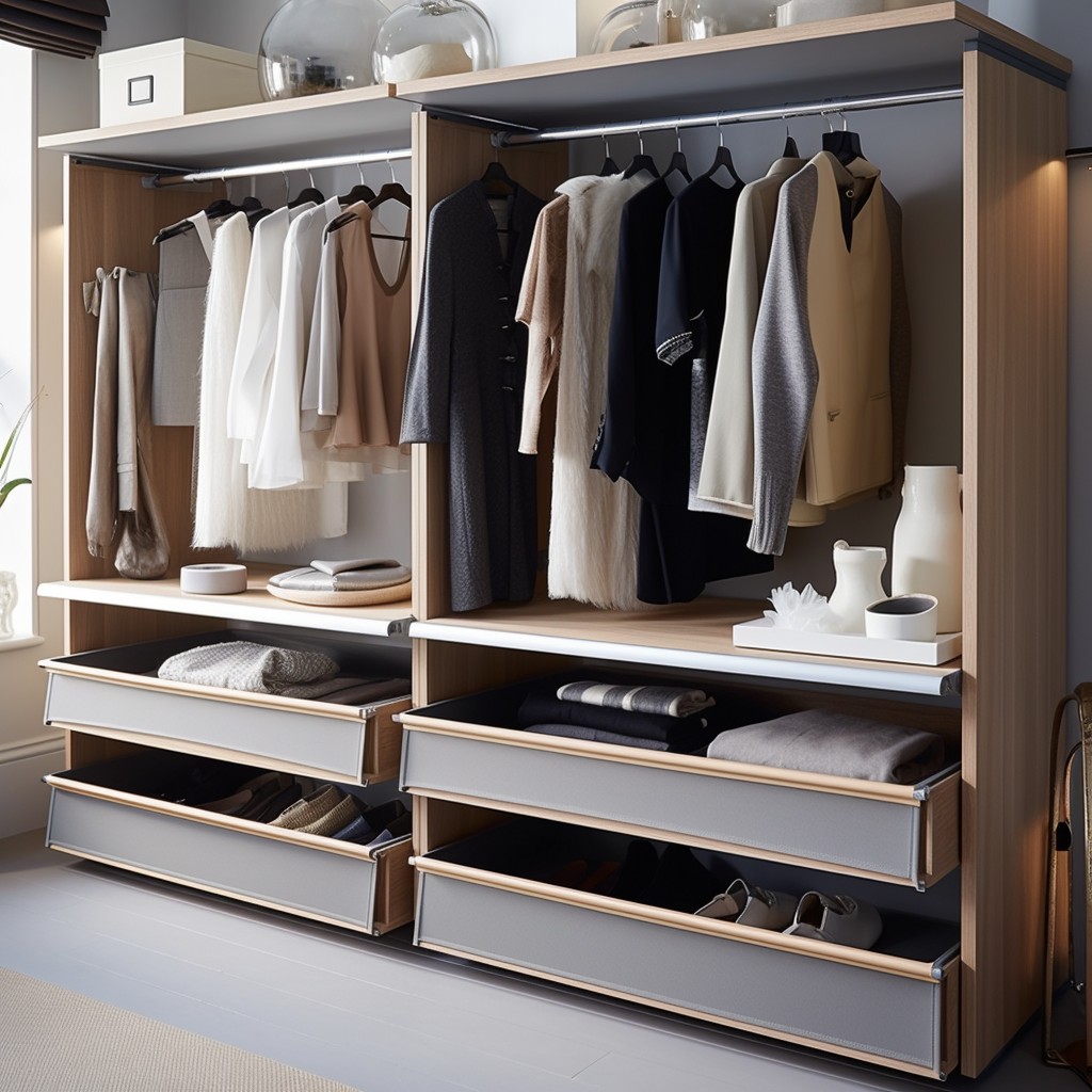 Retractable Wardrobe Accessories - Bedroom Storage Ideas