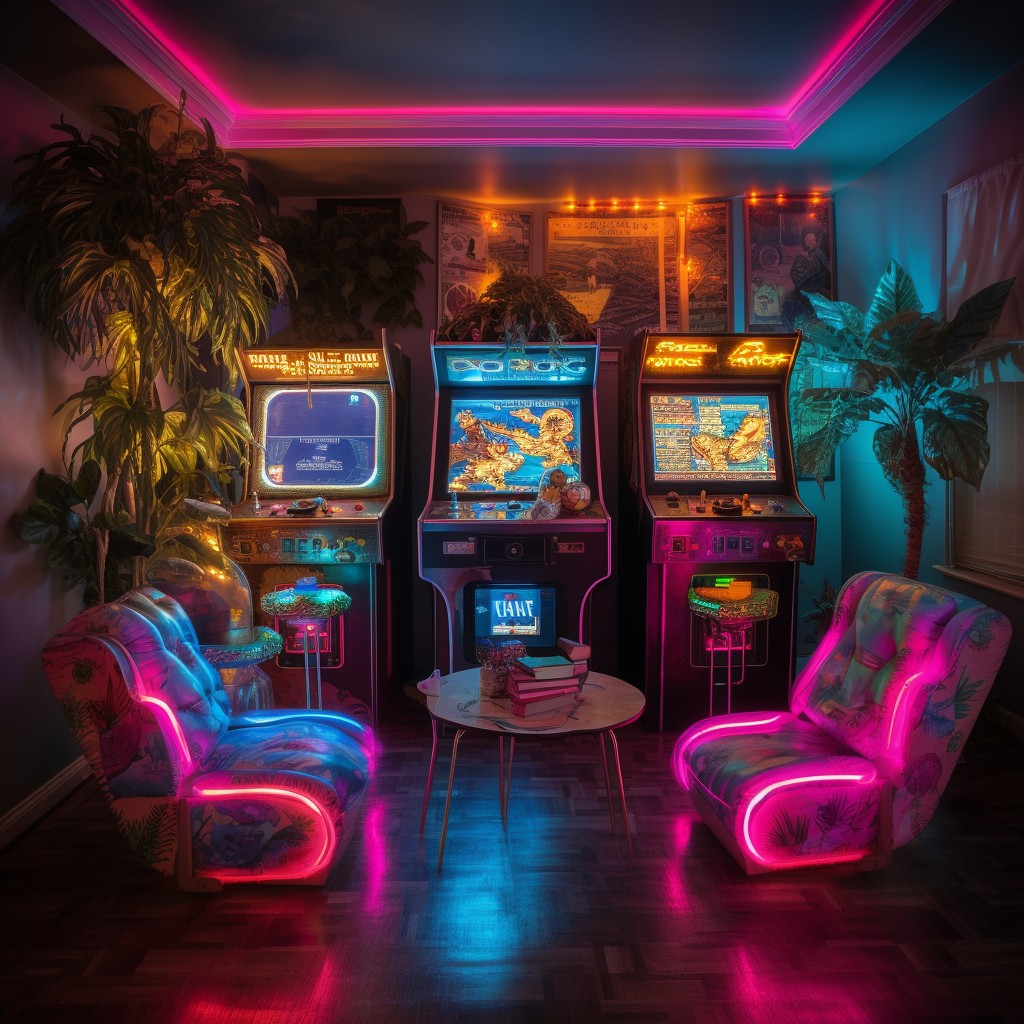 Retro Arcade Look - Gaming Room Design