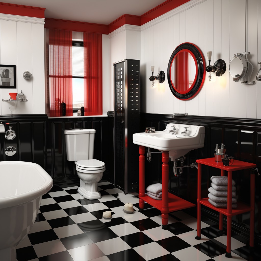 Retro Black And White - Colors That Match With Red