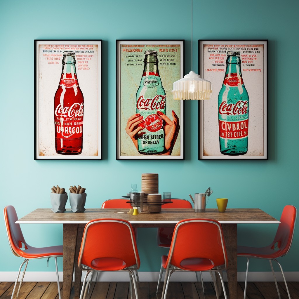 Retro Posters for a Pop of Colour - Kitchen Wall Hangings