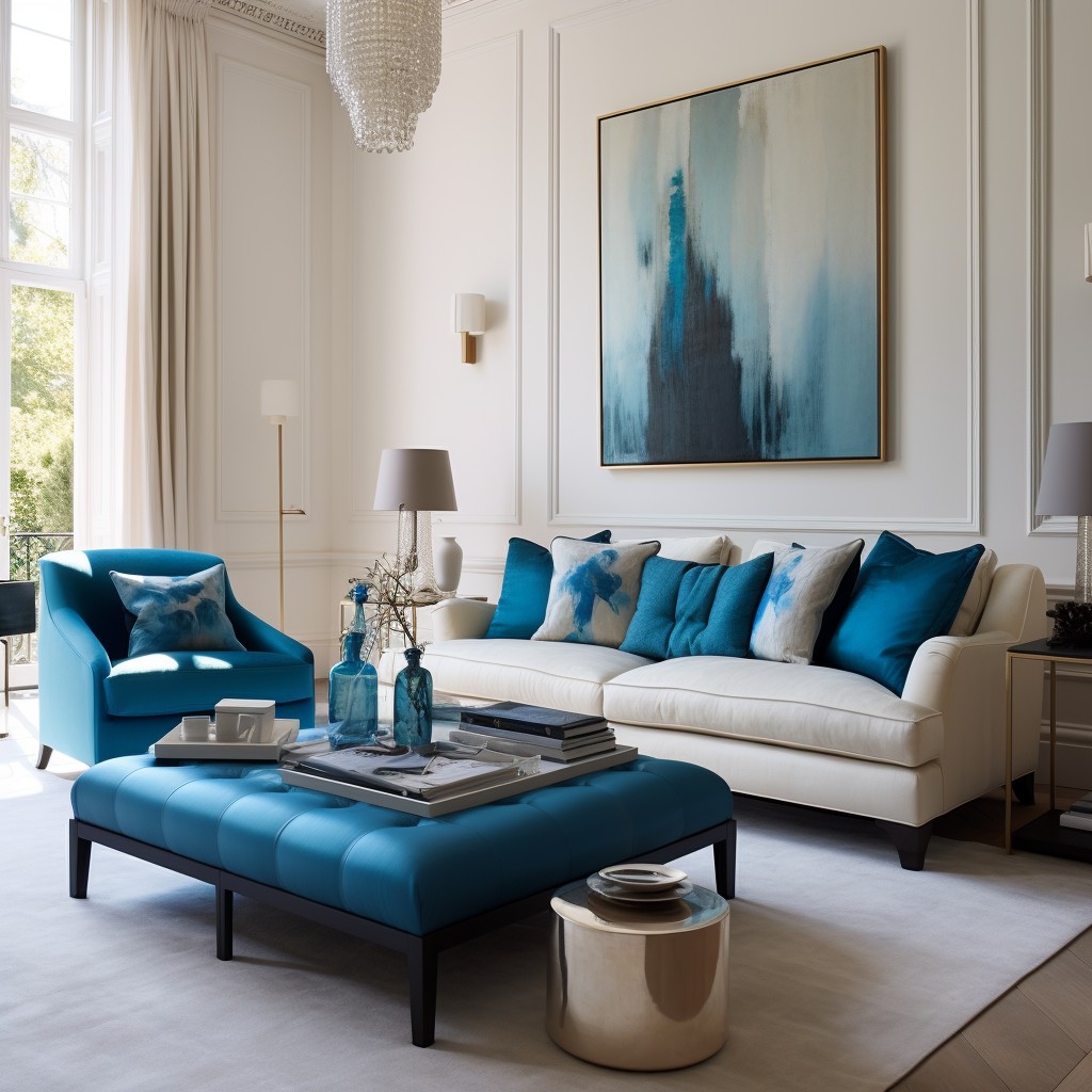 Royal Blue Colour Combination for Wall - Teal