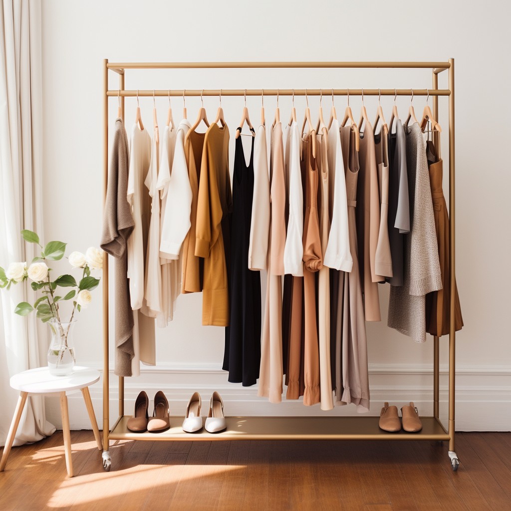 Set up a Freestanding Clothing Rack - Layout Small Closet Design