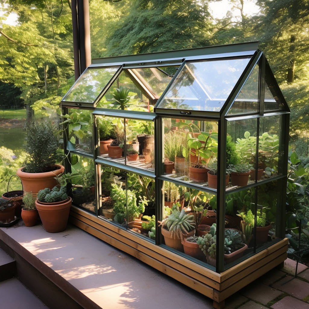Set Up A Small Greenhouse- Creative Home Garden Design