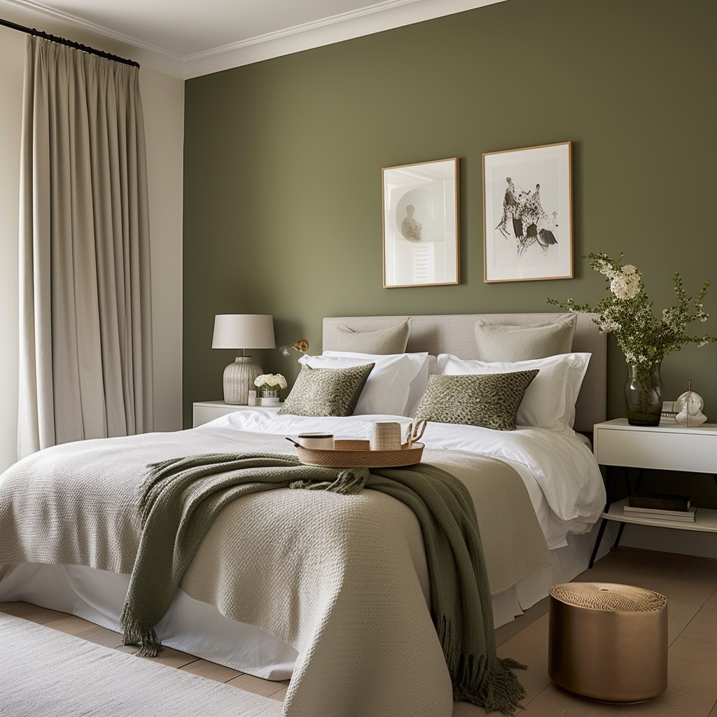 Shades of Olive Green Combination with Cream for Earthy Elegance