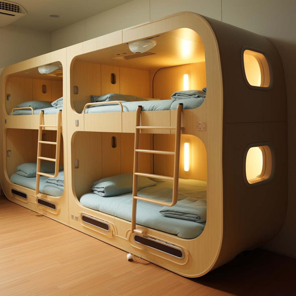 Sleeping Pods- Bunk Bed Room Design