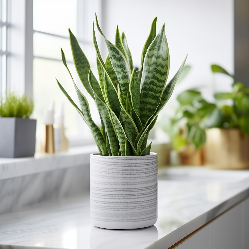 Snake Plant - House Plants For Kitchen