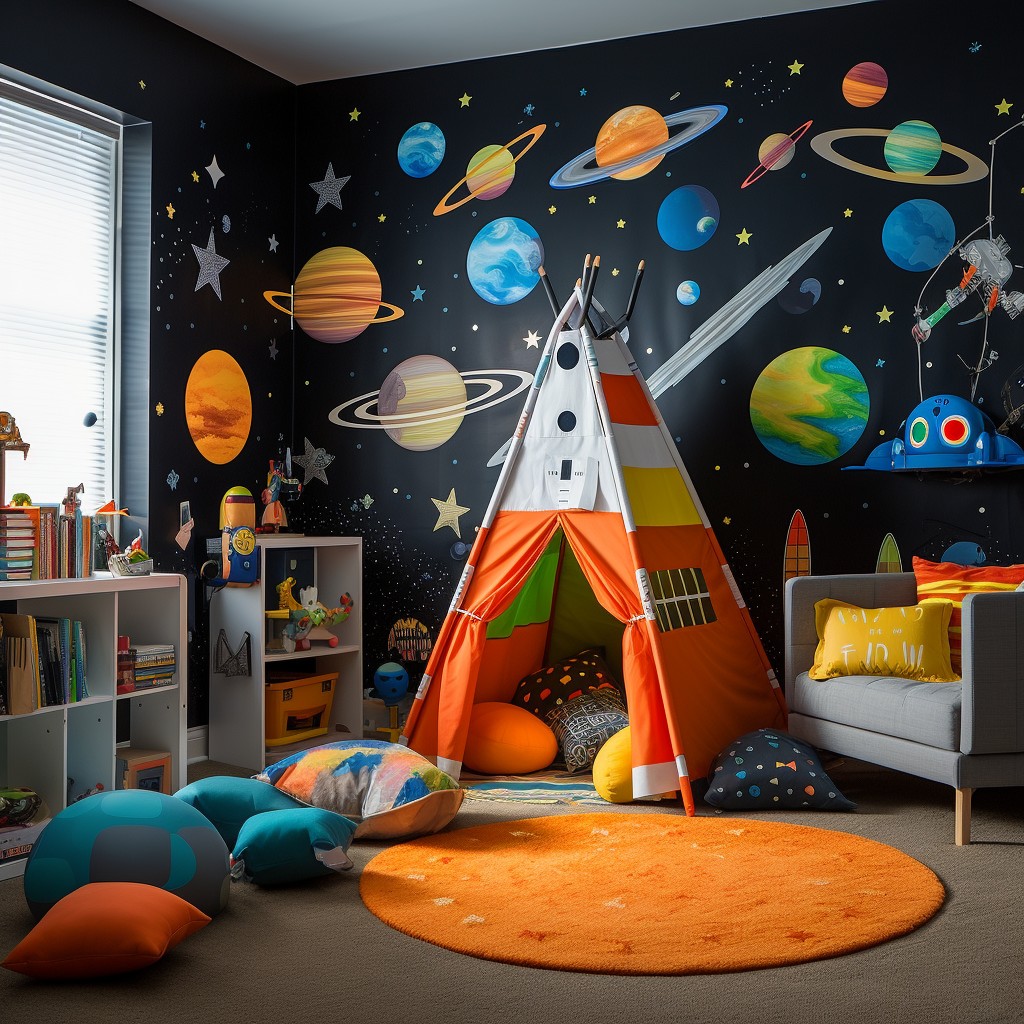 Space Exploration Corner - Kids Playroom Ideas