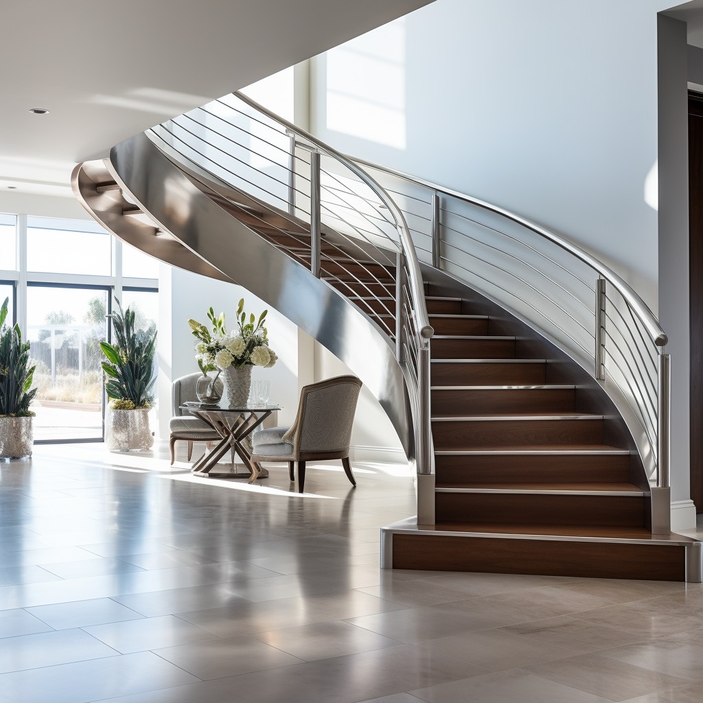 Stainless Steel Ribbon - Latest Stair Railing Design