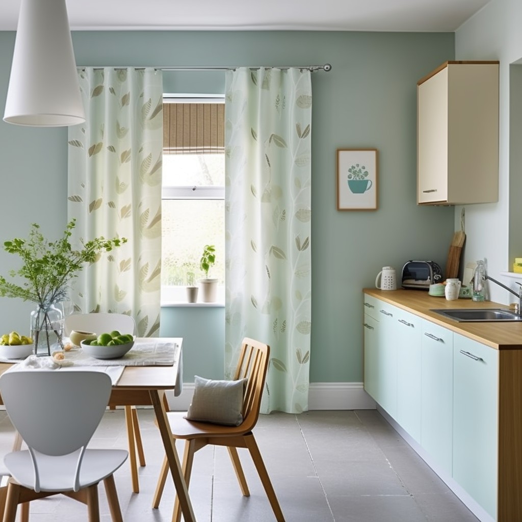Stick To Your Wall Colour  Curtain Designs Kitchen