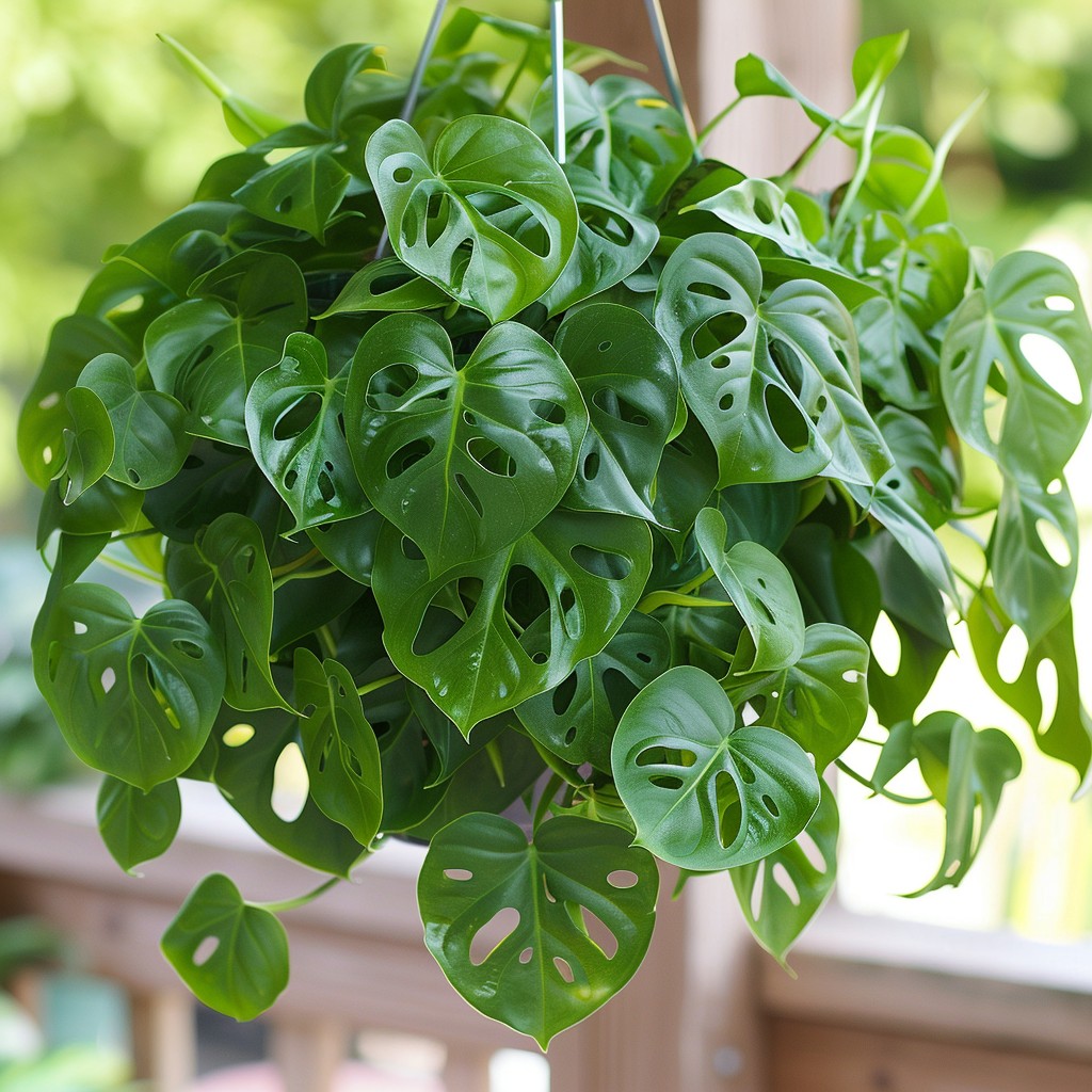 Swiss Cheese Vine - Green Plant With Large Leaves