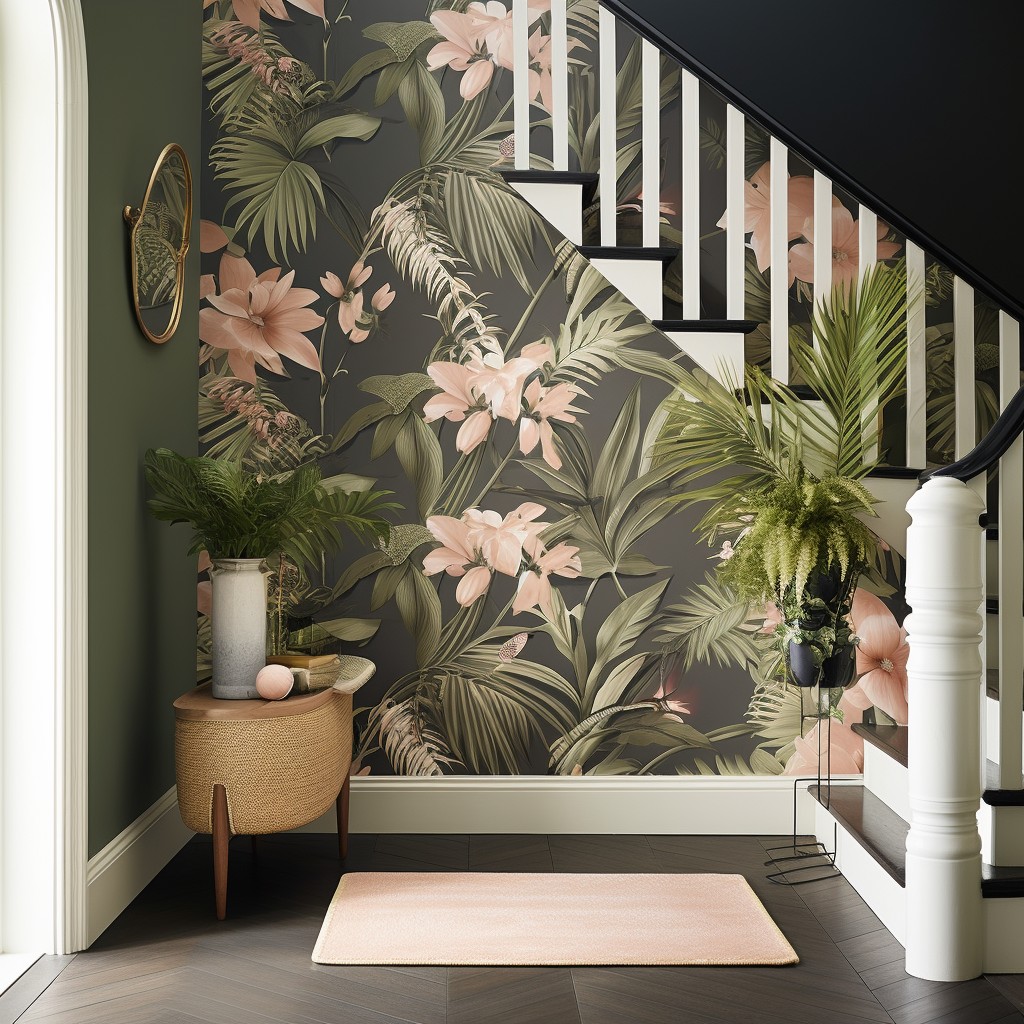 Switch to Bold Botanicals - Wallpaper Ideas For The Hallway