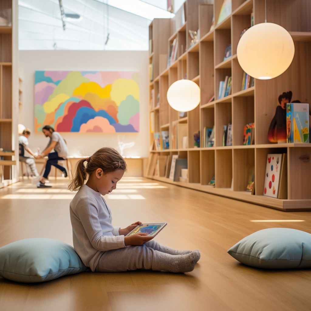 Tech-Free Quiet Zone - Kids Playroom Decor Ideas