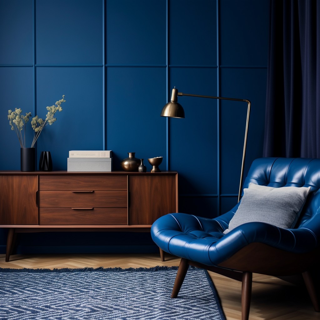 the Elegance of Contrast Colour for Royal Blue - Dark Brown