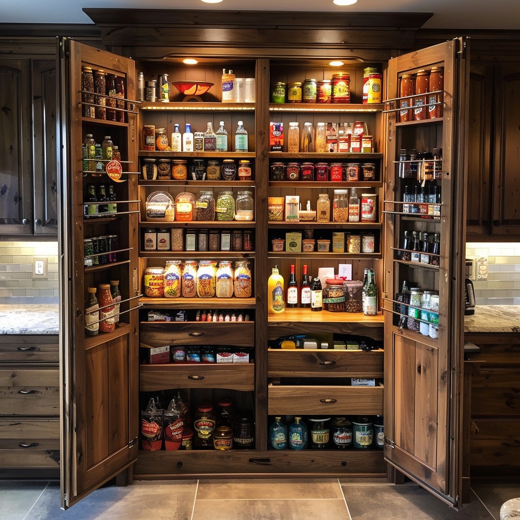 The Pull Down Pantry - Storage Cabinet Design Ideas