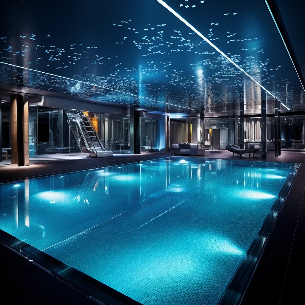Ultimate High-Tech Haven - Swimming Pool Room