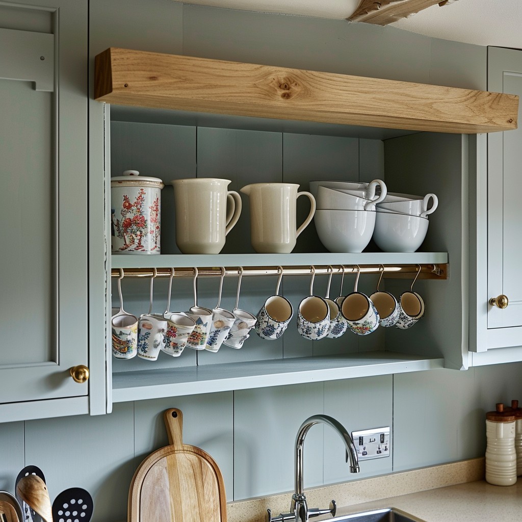 Under-Shelf Utilisation - Corner Cabinet Organizer